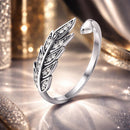 925 Sterling Silver Pavé Setting CZ Leaf Ring for Women-1