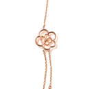18K Rose Gold 1/2 Cttw Diamond and Freshwater Pearl Double Strand Station Necklace  (G-H Color, SI1-SI2 Clarity) - Adjustable up to 16" to 20"-7