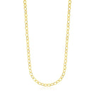 14k Yellow Gold Cable Chain Style Polished Necklace-3