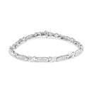 14K White Gold 1.0 Cttw Invisible-Set Princess Diamond Tennis Bracelet (H-I Color, SI1-SI2 Clarity) - 7"-2