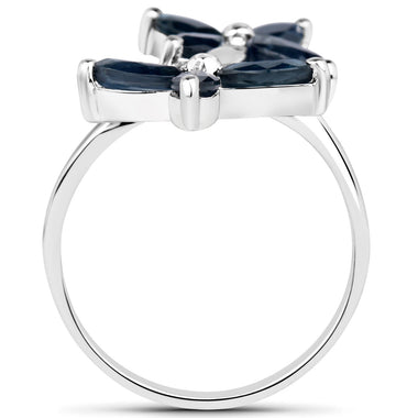 1.75 Carat Genuine Blue Sapphire .925 Sterling Silver Ring - 0