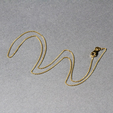 10k Yellow Gold Oval Cable Link Chain (0.97 mm) - 0