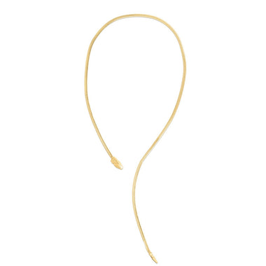 14k Yellow Gold Serpent Necklace - 0