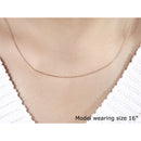 14k Pink Gold Diamond Cut Cable Link Chain 0.8mm-4