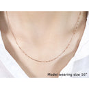 14k Rose Gold Classic Box Chain 0.6mm-4