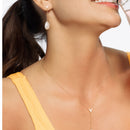 14k Yellow Gold Tesoro Pearl Drop Earrings-2