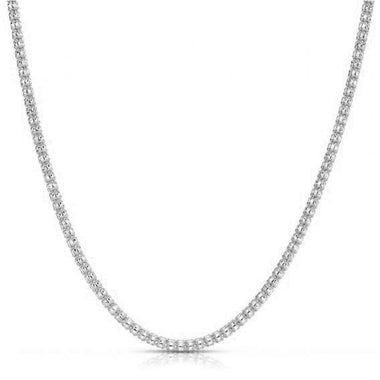 Ice Barrel Chain in 14k White Gold (3.14 mm) - 0