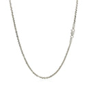 14k White Gold Sparkle Chain 1.5mm-3