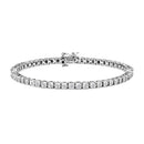.925 Sterling Silver 1.0 Cttw Miracle-Set Diamond Round Faceted Bezel Tennis Bracelet (I-J Color, I3 Clarity) - 7"-3