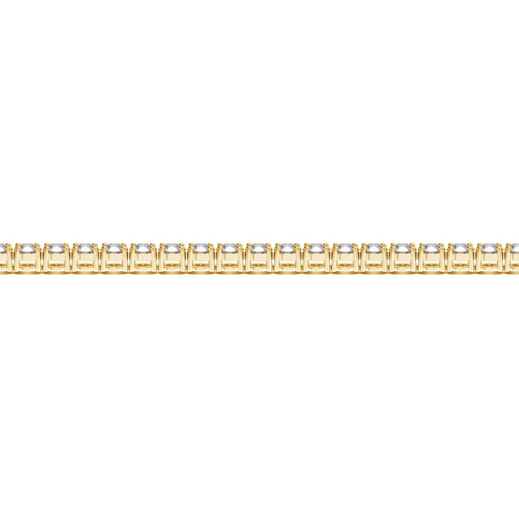 Lab Grown Round Diamond Tennis Bracelet in 14k Yellow Gold (5 cctw  F/G  VS2/SI1)