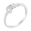 10K White Gold Diamond Promise Ring (1/10 Cttw, H-I Color, SI2-I1 Clarity) - Size 6-3