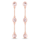 1.62 Carat Genuine Morganite .925 Sterling Silver Earrings-1