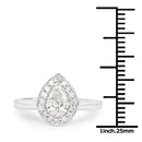 14K White Gold 0.70 Carat Genuine White Diamond Ring-3