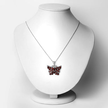 4.90 Carat Genuine Garnet .925 Sterling Silver Pendant - 0