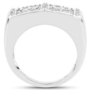14K Yellow Gold Plated 0.19 Carat Genuine White Diamond .925 Sterling Silver Ring-2