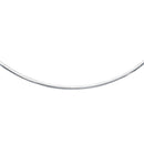14k White Gold Chain in a Classic Omega Design (4 mm)-1