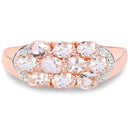 1.50 Carat Genuine Morganite .925 Sterling Silver Ring-5