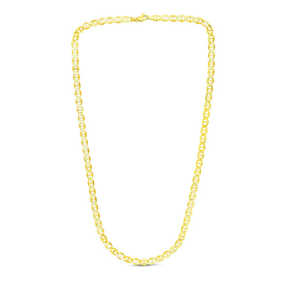 5.5mm 10k Yellow Gold Mariner Link Chain