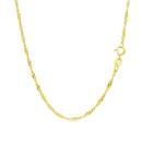 10k Yellow Gold Singapore Chain 1.5mm-3