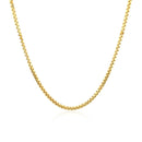 14k Yellow Gold Classic Box Chain 1.4mm-2