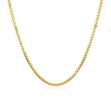 14k Yellow Gold Classic Box Chain 1.4mm - 0