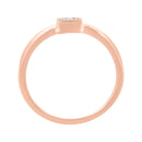 14K Rose Gold Plated .925 Sterling Silver 1/20 cttw Miracle Set Diamond Promise Ring (J-K Color, I1-I2 Clarity) - Size 6-4