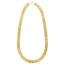 14k Yellow Gold Faceted Panther Link Chain Necklace-2