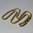 4.1mm 14k Yellow Gold Diamond Cut Round Franco Chain-4