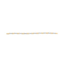10k Yellow Gold 1/3 Cttw Diamond 3 Stone and X-Link Bracelet (I-J Color, I1-I2 Clarity) - 7.50" Inches-4