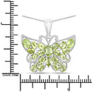 4.05 Carat Genuine Peridot .925 Sterling Silver Pendant-3