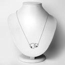 0.70 Carat Genuine Blue Sapphire .925 Sterling Silver Pendant-2