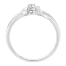 10K White Gold Diamond Promise Ring (1/10 Cttw, H-I Color, SI2-I1 Clarity) - Size 6-4