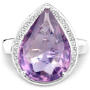 9.00 Carat Genuine Amethyst .925 Sterling Silver Ring-4