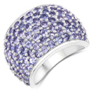 4.22 Carat Genuine Tanzanite .925 Sterling Silver Ring-1