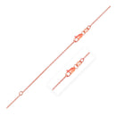 Extendable Cable Chain in 14k Rose Gold (1.0mm)-3