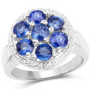 2.66 Carat Genuine Kyanite .925 Sterling Silver Ring-1