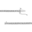 14K White Gold 1.0 Cttw Miracle Set Round-Cut Lab Grown Diamond Illusion Tennis Bracelet (F-G Color, VS2-SI1 Clarity) Size 7"-3