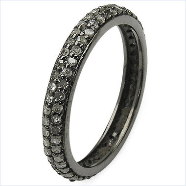 0.67 Carat Genuine TLB Diamond .925 Sterling Silver Ring - 0