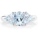 2.32 Carat Genuine Blue Topaz .925 Sterling Silver Ring-3