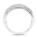 0.96 Carat Genuine White Diamond .925 Sterling Silver Ring-2