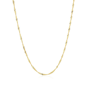 10k Yellow Gold Singapore Chain (1.50 mm) - 0