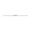 10K Yellow Gold 1/4 Cttw Round-Cut Diamond Basket Weave Rope Chain Style 7" Bracelet (H-I Color, I1-I2 Clarity)-4