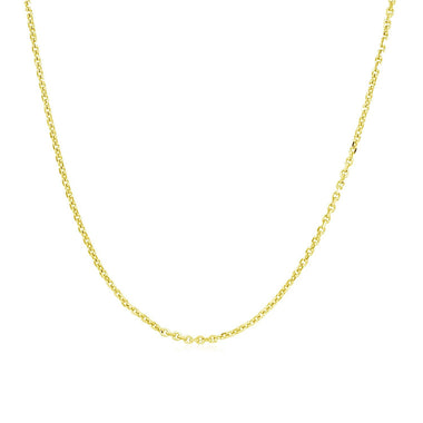 14k Yellow Gold Adjustable Cable Chain 0.9mm - 0