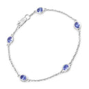 1.65 Carat Genuine Tanzanite .925 Sterling Silver Bracelet-1