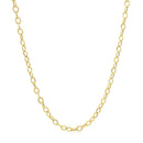 2.5mm 14k Yellow Gold Pendant Chain with Textured Links-2