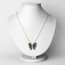 2.94 Carat Genuine Blue Sapphire and White Zircon .925 Sterling Silver Necklace-2
