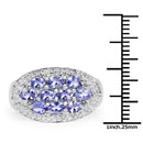 1.70 Carat Genuine Tanzanite .925 Sterling Silver Ring-3
