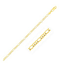 2.8mm 14k Yellow Gold Solid Figaro Chain-5