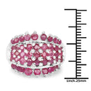2.70 Carat Genuine Ruby .925 Sterling Silver Ring-3