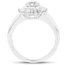 0.75 Carat Genuine White Diamond .925 Sterling Silver Ring-2